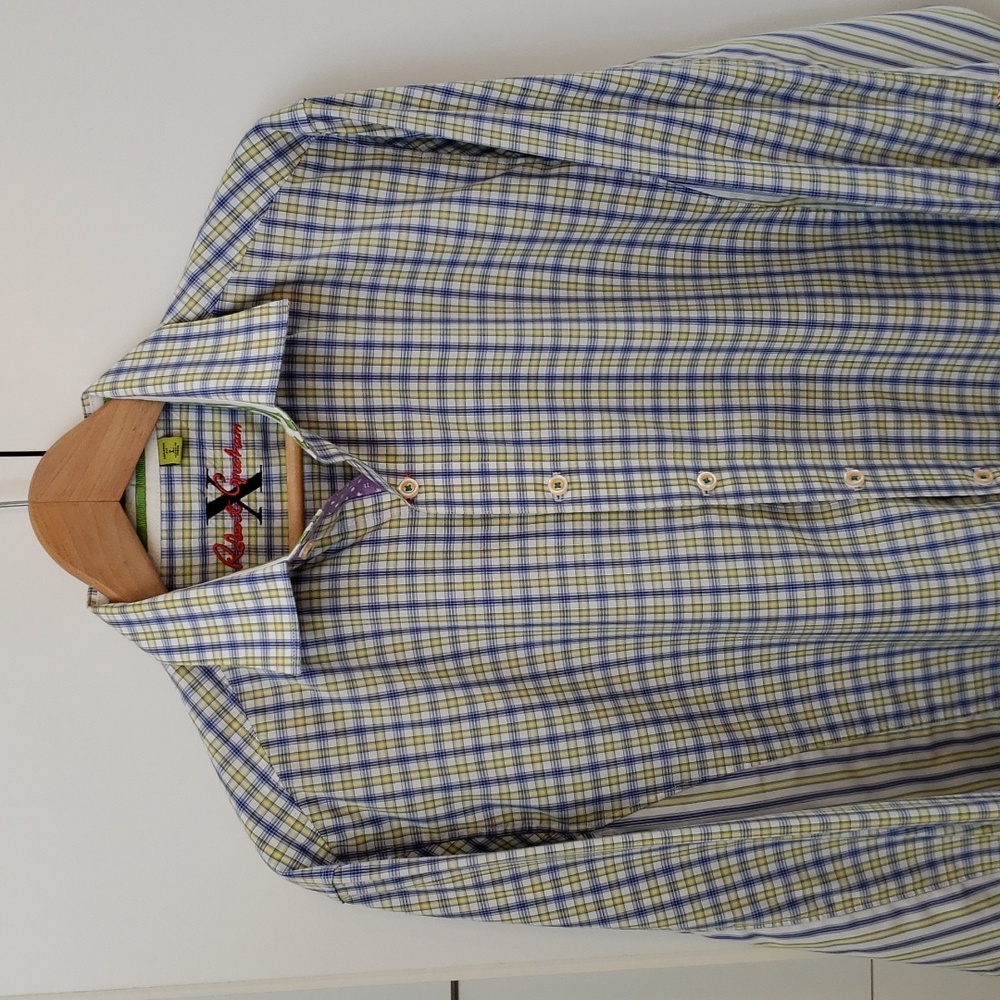 Robert Graham Modern Dress Shirt Men's L